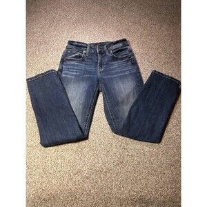 Silver Jeans Co Womens Size 24 x 23.5 Blue Suki Capri